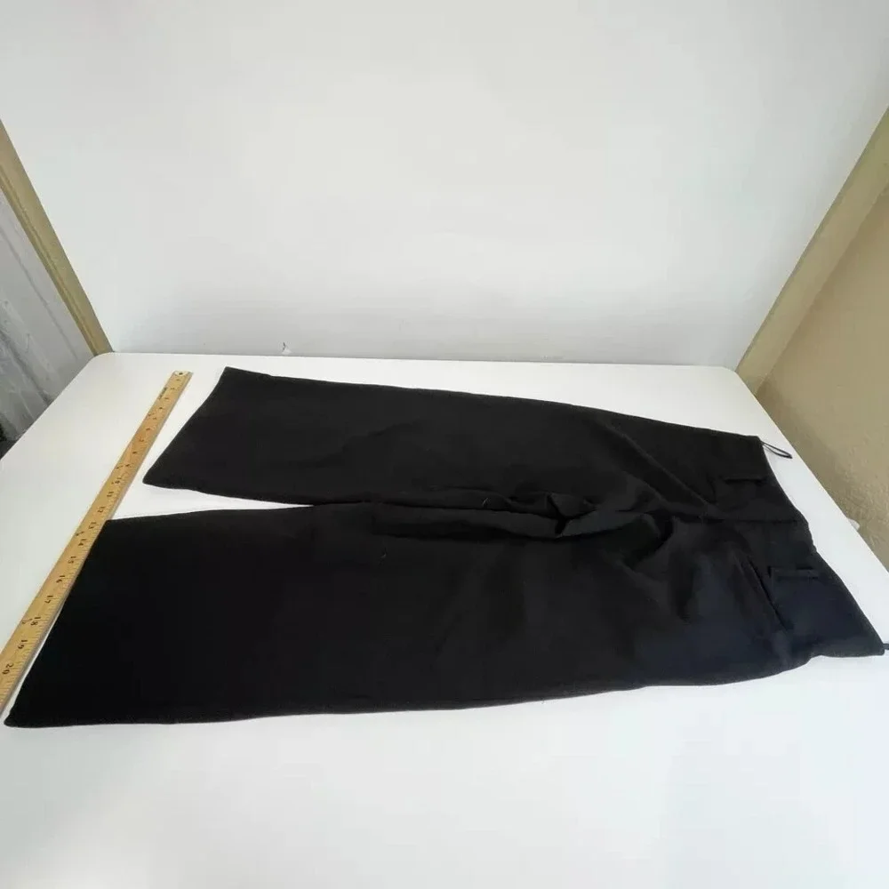 Le Sarte Del Sole Black Dress Pants Wide Leg‎ Trouser 42 High Rise Formal NEW